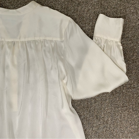 Rye Grass women’s Ivory color free flow Blouse top Size L - Picture 11 of 11